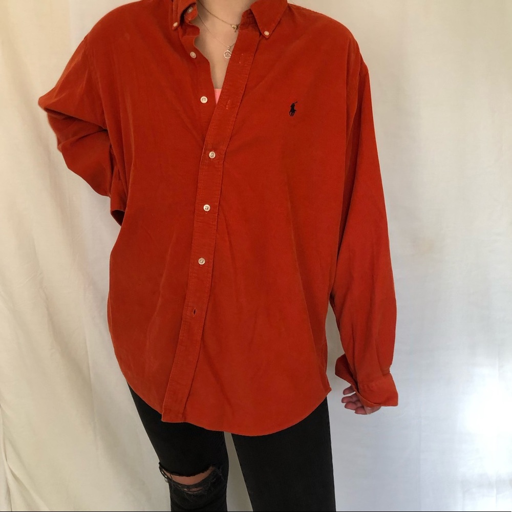 RALPH LAUREN CORDUROY BUTTON DOWN